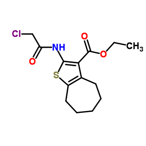 2-(2-氯乙?；被?-5,6,7,8-四氫-4H-環(huán)庚[b]噻吩-3-羧酸乙酯結(jié)構(gòu)式_76981-88-9結(jié)構(gòu)式