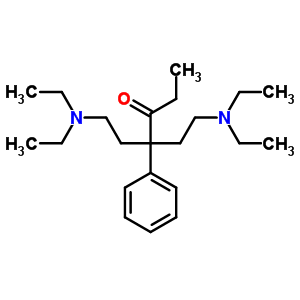 6-Diethylamino-4-(2-diethylaminoethyl)-4-phenyl-hexan-3-oneStructure,7702-32-1Structure 6-Diethylamino-4-(2-diethylaminoethyl)-4-phenyl-hexan-3-one Structure,7702-32-1Structure