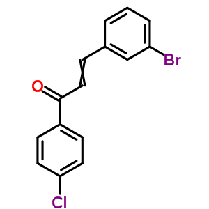 2-Propen-1-one,3-(3-bromophenyl)-1-(4-chlorophenyl)-Structure,77153-27-6Structure 2-Propen-1-one,3-(3-bromophenyl)-1-(4-chlorophenyl)- Structure,77153-27-6Structure