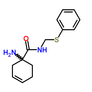 1-Amino-n-(phenylsulfanylmethyl)cyclohex-3-ene-1-carboxamideStructure,77422-82-3Structure 1-Amino-n-(phenylsulfanylmethyl)cyclohex-3-ene-1-carboxamide Structure,77422-82-3Structure