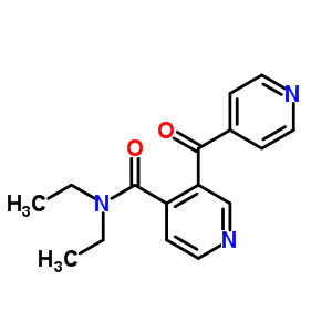 4-Pyridinecarboxamide,n,n-diethyl-3-(4-pyridinylcarbonyl)-Structure,77924-15-3Structure 4-Pyridinecarboxamide,n,n-diethyl-3-(4-pyridinylcarbonyl)- Structure,77924-15-3Structure