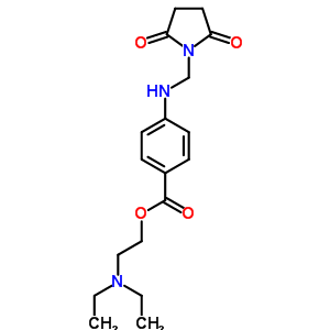 2-二乙基氨基乙基 4-[(2,5-二氧代吡咯烷-1-基)甲基氨基]苯甲酸結(jié)構(gòu)式_78800-27-8結(jié)構(gòu)式