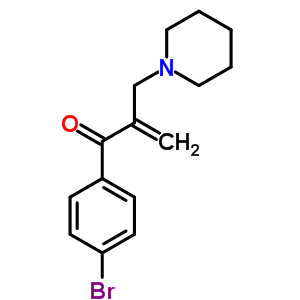 2-Propen-1-one,1-(4-bromophenyl)-2-(1-piperidinylmethyl)-, hydrochloride (1:1)Structure,78888-53-6Structure 2-Propen-1-one,1-(4-bromophenyl)-2-(1-piperidinylmethyl)-, hydrochloride (1:1) Structure,78888-53-6Structure