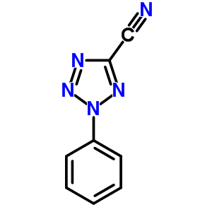 2-Phenyltetrazole-5-carbonitrileStructure,78984-92-6Structure 2-Phenyltetrazole-5-carbonitrile Structure,78984-92-6Structure