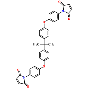 2,2-Bis(4-(4-maleimidephenoxy)phenyl)propaneStructure,79922-55-7Structure 2,2-Bis(4-(4-maleimidephenoxy)phenyl)propane Structure,79922-55-7Structure