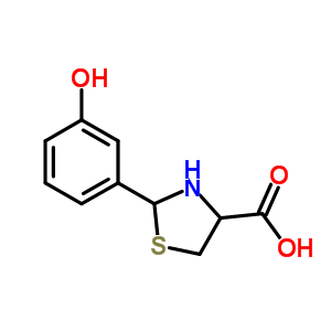 2-(3-Hydroxy-phenyl)-thiazolidine-4-carboxylic acidStructure,80457-74-5Structure 2-(3-Hydroxy-phenyl)-thiazolidine-4-carboxylic acid Structure,80457-74-5Structure