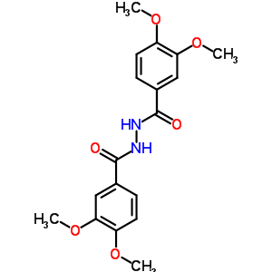 N-(3,4-dimethoxybenzoyl)-3,4-dimethoxy-benzohydrazideStructure,80592-68-3Structure N-(3,4-dimethoxybenzoyl)-3,4-dimethoxy-benzohydrazide Structure,80592-68-3Structure