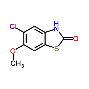 2(3H)-benzothiazolone, 5-chloro-6-methoxy-Structure,80689-15-2Structure 2(3H)-benzothiazolone, 5-chloro-6-methoxy- Structure,80689-15-2Structure