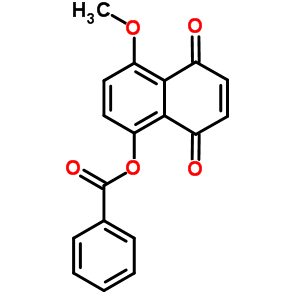 1,4-Naphthalenedione, 5-hydroxy-8-methoxy-, benzoateStructure,81194-55-0Structure 1,4-Naphthalenedione, 5-hydroxy-8-methoxy-, benzoate Structure,81194-55-0Structure