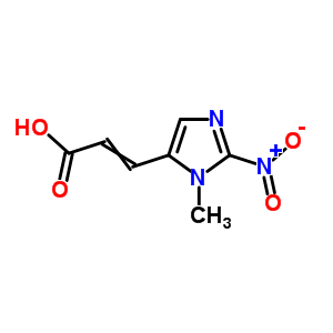 2-Propenoic acid,3-(1-methyl-2-nitro-1h-imidazol-5-yl)-Structure,82184-71-2Structure 2-Propenoic acid,3-(1-methyl-2-nitro-1h-imidazol-5-yl)- Structure,82184-71-2Structure