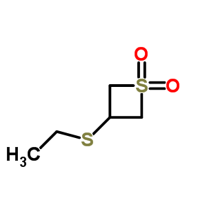 3-Ethylsulfanylthietane 1,1-dioxideStructure,82299-26-1Structure 3-Ethylsulfanylthietane 1,1-dioxide Structure,82299-26-1Structure