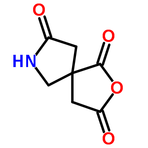 2-噁-7-氮雜螺[4.4]壬烷-1,3,8-三酮結(jié)構(gòu)式_82379-09-7結(jié)構(gòu)式