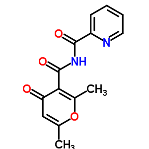 N-(2,6-dimethyl-4-oxo-pyran-3-carbonyl)pyridine-2-carboxamideStructure,82437-59-0Structure N-(2,6-dimethyl-4-oxo-pyran-3-carbonyl)pyridine-2-carboxamide Structure,82437-59-0Structure