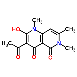 3-乙?；?4-羥基-1,6,7-三甲基-1,6-萘啶-2,5(1h,6h)-二酮結(jié)構(gòu)式_82623-31-2結(jié)構(gòu)式