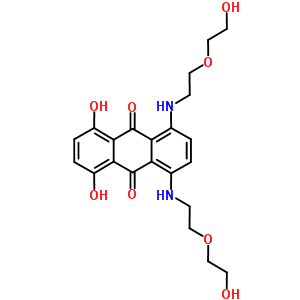 1,4-二羥基-5,8-雙((2-(2-羥基乙氧基)乙基)氨基)-9,10-蒽二酮結(jié)構(gòu)式_82654-75-9結(jié)構(gòu)式