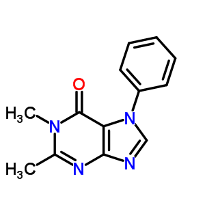 6H-purin-6-one,1,7-dihydro-1,2-dimethyl-7-phenyl-Structure,83325-03-5Structure 6H-purin-6-one,1,7-dihydro-1,2-dimethyl-7-phenyl- Structure,83325-03-5Structure