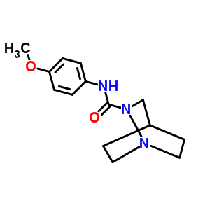 N-(4-甲氧基苯基)-1,7-二氮雜雙環(huán)[2.2.2]辛烷-7-羧酰胺結(jié)構(gòu)式_83407-81-2結(jié)構(gòu)式
