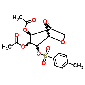 3,4-二-O-乙?；?1,6-脫水-2-O-p-甲苯磺?；?beta-D-吡喃葡萄糖結構式_84207-46-5結構式