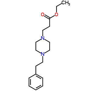 3-(4-苯乙基哌嗪)丙酸乙酯結構式_845885-92-9結構式