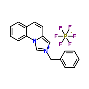 2-Benzylimidazo(1,5-a)quinolinium hexafluorophosphate, 97%Structure,849797-79-1Structure 2-Benzylimidazo(1,5-a)quinolinium hexafluorophosphate, 97% Structure,849797-79-1Structure