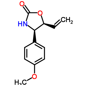 (4R,5S)-4-(4-甲氧基苯基)-5-乙烯基噁唑啉-2-酮結(jié)構(gòu)式_854933-01-0結(jié)構(gòu)式