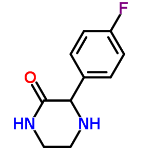 3-(4-氟苯)哌嗪-2-酮結(jié)構(gòu)式_85606-96-8結(jié)構(gòu)式