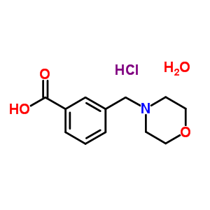 3-(Morpholin-4-ylmethyl)benzoic acid hydrochloride hydrateStructure,857283-67-1Structure 3-(Morpholin-4-ylmethyl)benzoic acid hydrochloride hydrate Structure,857283-67-1Structure