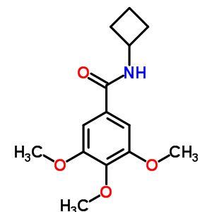 Benzamide,n-cyclobutyl-3,4,5-trimethoxy-Structure,85797-09-7Structure Benzamide,n-cyclobutyl-3,4,5-trimethoxy- Structure,85797-09-7Structure