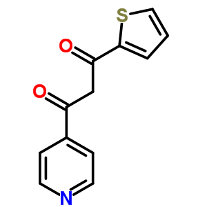 1-(4-吡啶)-3-(2-噻吩)-1,3-丙二酮結(jié)構(gòu)式_85903-25-9結(jié)構(gòu)式