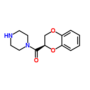 (R)-(2,3-二氫-苯并[1,4]二噁英-2-基)-哌嗪-1-甲酮結(jié)構(gòu)式_860173-98-4結(jié)構(gòu)式