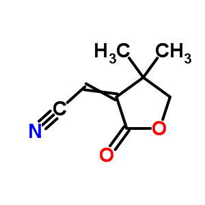 (E)-(9CI)-(二氫-4,4-二甲基-2-氧代-3(2H)-呋喃)-乙腈結構式_86453-70-5結構式