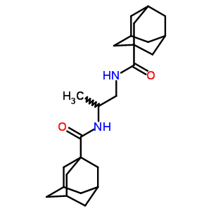 N-[1-(金剛烷-1-羰基氨基)丙烷-2-基]金剛烷-1-羧酰胺結(jié)構(gòu)式_86583-03-1結(jié)構(gòu)式