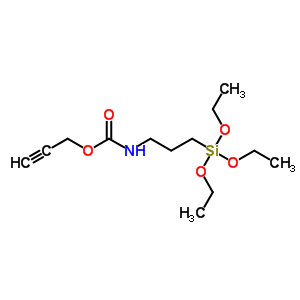 O-(炔丙基氧基)-N-(三乙氧基甲硅烷基丙基)UR乙烷結(jié)構(gòu)式_870987-68-1結(jié)構(gòu)式