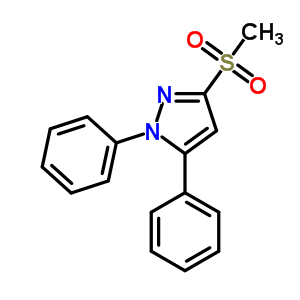 1,5-Diphenyl-3-methanesulfonyl-1h-pyrazoleStructure,871110-24-6Structure 1,5-Diphenyl-3-methanesulfonyl-1h-pyrazole Structure,871110-24-6Structure