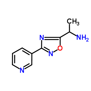 [1-(3-吡啶-3-基-1,2,4-噁二唑-5-基)乙基]胺 三氟乙酸酯結(jié)構式_876710-85-9結(jié)構式