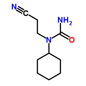 N-(2-氰基乙基)-N-環(huán)己基-脲結(jié)構(gòu)式_881-48-1結(jié)構(gòu)式