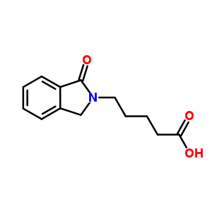5-(1-氧代-1,3-二氫-2H-異吲哚-2-基)戊酸結(jié)構(gòu)式_881986-39-6結(jié)構(gòu)式