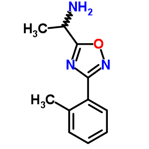 1-(3-鄰甲苯-[1,2,4]噁二唑-5-基)-乙胺結(jié)構(gòu)式_883547-38-4結(jié)構(gòu)式