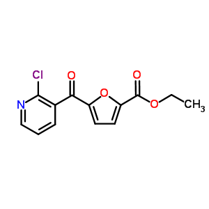 2-Chloro-3-(5-ethoxycarbonyl -2-furoyl)pyridineStructure,884504-83-0Structure 2-Chloro-3-(5-ethoxycarbonyl -2-furoyl)pyridine Structure,884504-83-0Structure