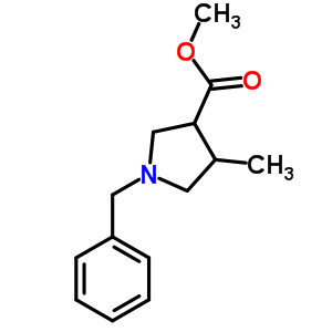 Methyl-1-benzyl-4-methyl-pyrrolidine-3-carboxylateStructure,885958-67-8Structure Methyl-1-benzyl-4-methyl-pyrrolidine-3-carboxylate Structure,885958-67-8Structure
