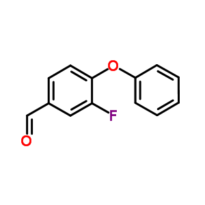 4-氟-3-苯氧基苯甲醛結(jié)構(gòu)式_887576-87-6結(jié)構(gòu)式