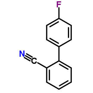 4-氟-[1,1-聯(lián)苯]-2-甲腈結構式_89346-55-4結構式