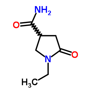 1-乙基-2-吡咯烷酮-4-羧酰胺結(jié)構(gòu)式_89852-01-7結(jié)構(gòu)式