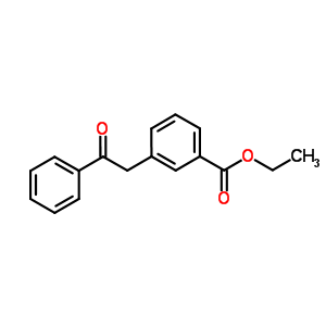 3-(2-氧代-2-苯基乙基)苯甲酸乙酯結(jié)構(gòu)式_898776-64-2結(jié)構(gòu)式