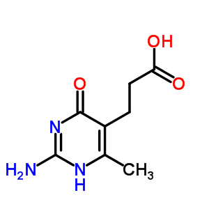 5-Pyrimidinepropanoicacid, 2-amino-1,6-dihydro-4-methyl-6-oxo-Structure,90091-19-3Structure 5-Pyrimidinepropanoicacid, 2-amino-1,6-dihydro-4-methyl-6-oxo- Structure,90091-19-3Structure
