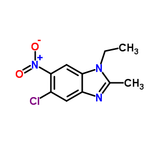 5-Chloro-1-ethyl-2-methyl-6-nitro-benzoimidazoleStructure,90799-36-3Structure 5-Chloro-1-ethyl-2-methyl-6-nitro-benzoimidazole Structure,90799-36-3Structure