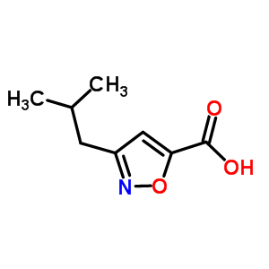 3-異丁基異噁唑-5-羧酸結構式_910321-93-6結構式
