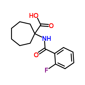 1-(2-氟苯甲?；被?-環(huán)庚烷羧酸結(jié)構(gòu)式_912771-26-7結(jié)構(gòu)式