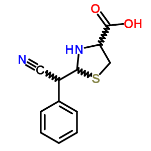 4-Thiazolidinecarboxylicacid, 2-(cyanophenylmethyl)-Structure,91392-86-8Structure 4-Thiazolidinecarboxylicacid, 2-(cyanophenylmethyl)- Structure,91392-86-8Structure