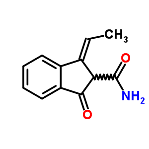 (3E)-3-ethylidene-1-oxo-indene-2-carboxamideStructure,91569-09-4Structure (3E)-3-ethylidene-1-oxo-indene-2-carboxamide Structure,91569-09-4Structure